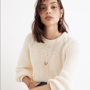 Madewell Balloon Sleeve Pullover Sweater